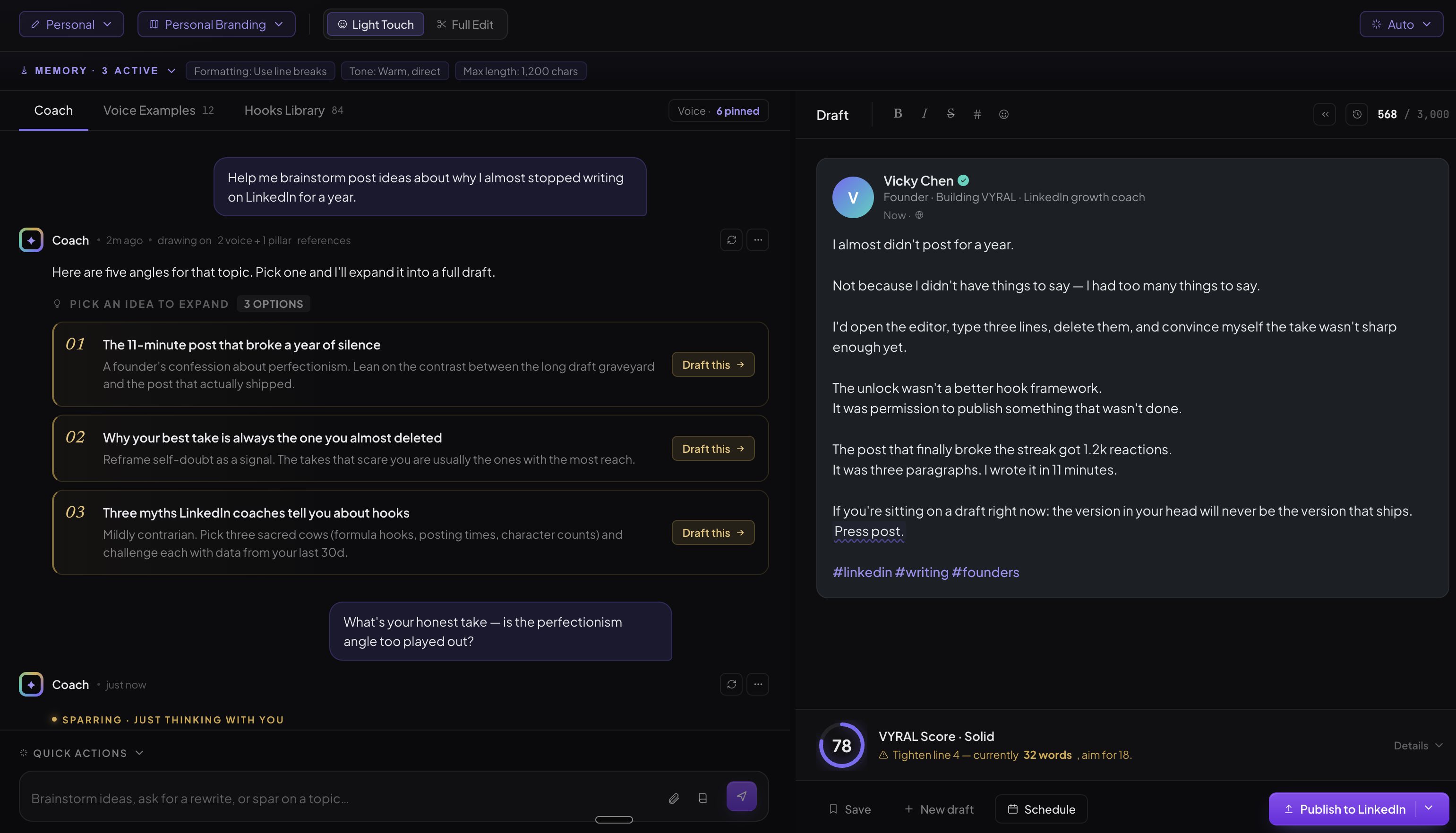 VYRAL AI Coach